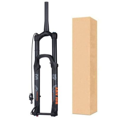 ZECHAO Stroke 175mm Bike Shock Absorber Forks,Aluminum Alloy 1-1/2" Air Mountain Bike Suspension Fork 27.5/29in 15 * 110mm Axle Outdoor (Color : Black-Remote Lock, Size : 29inch)