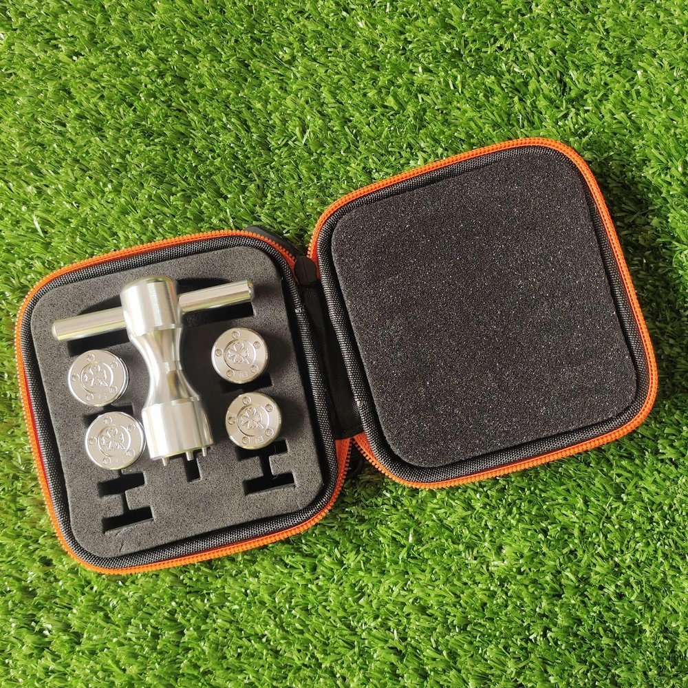4pcs/set Silver Clover Golf Weights Wrench Tool Kit for Titleist Scotty Cameron Newport Phantom Futura Golo California Putters (2x5g 2x10g)
