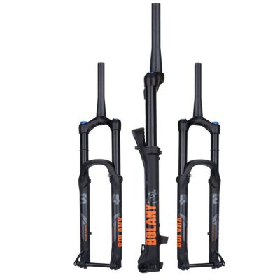 ZECHAO Bike Air Mountain Front Fork,175mm Travel Aluminum Alloy Bike Shock Absorber Forks 27.5/29in Air Fork 15 * 110mm Rebound Adjustment Outdoor (Color : Black-Manual Lock, Size : 27.5inch)