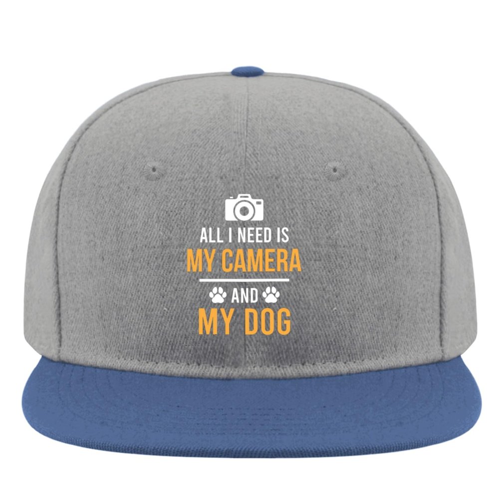 All i Needs is My Camera and My Dog Baseball Cap Fishing Hats blue03 Running hat Gifts for Dad Cool Cap