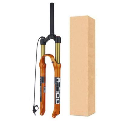 ZECHAO Mountain Bike Suspension Forks,26/27.5/29in Shock Absorber Spring Front Fork 9mm Quick Release Magnesium Alloy Air Bike Fork Outdoor (Color : Straight Remote Lock, Size : 26inch)