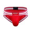 JOCKMAIL Mens Briefs Low Waist Sexy Men Sports Mesh Breathable Comfort Brief Men's Athletic Underwear (XL, Red) view 1