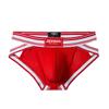 JOCKMAIL Mens Briefs Low Waist Sexy Men Sports Mesh Breathable Comfort Brief Men's Athletic Underwear (XL, Red) view 4