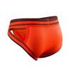 JOCKMAIL Mens Briefs Low Waist Sexy Men Sports Mesh Breathable Comfort Brief Men's Athletic Underwear (M, Orange) view 2