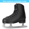 AhmyLion Figure Ice Skates for Beginners - White Comfortable Leather Ice Skates for Women, Men, Boys & Girls (Size Up 1 Size) (Black, Womens Size-8.5/Mens Size 7) view 2