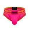 JOCKMAIL Mens Briefs Low Waist Sexy Men Sports Mesh Breathable Comfort Brief Men's Athletic Underwear (XL, Rose) view 1