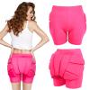 Panitay 2 Pcs Eva Protective Padded Shorts 3D Butt Pads for Skating Tailbone Figure Ice Skating Accessories for Women Men Kid (Large,Pink) view 1