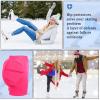 Panitay 2 Pcs Eva Protective Padded Shorts 3D Butt Pads for Skating Tailbone Figure Ice Skating Accessories for Women Men Kid (Large,Pink) view 3
