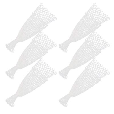 6PCS Billiards Net Pocket Cotton Mesh Bag for Pool Table Accessories, White Cotton Billiards Net Pockets and Suitable for Billiard Clubs