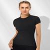 Loovoo Teen College Outfits for Women Ladies Sets Girls Summer Cute T-Shits Fashion Trendy Tops Tight Fitted Clothing Fitness view 3