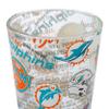 FOCO Miami Dolphins NFL Historic Print Pint Glass view 4