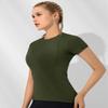Loovoo Womens Basic Tops Fashion Trendy Tops Tight Fitted Clothing Fitness Ladies Sets Girls Summer Cute T-Shits view 4