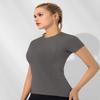 Loovoo Teen Basic Tees for Women Girl Swiftly Dry Pilates Stretch Training Trendy Polyester Summer Lightweight Clothing view 4