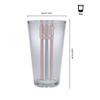 FOCO New York Giants NFL Team Stripe Pint Glass view 3