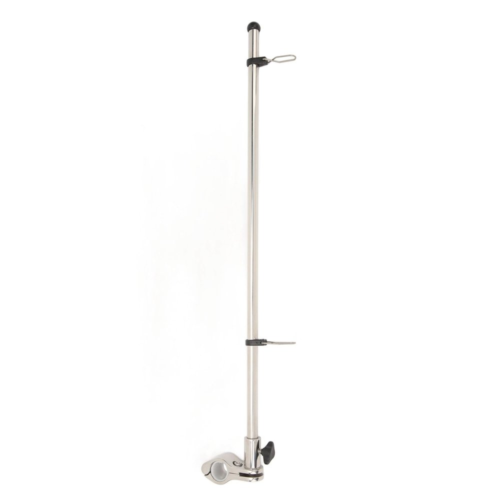 Marine Grade Rail Mount Flag Pole Stainless Steel Flagpole for Boats Yachts RVs Fits 22.2 to 25mm Pipe Diameter Rails and Design for Easy Installation and Secure Flag Display