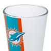 FOCO Miami Dolphins NFL Team Stripe Pint Glass view 4
