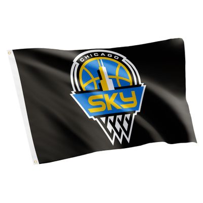 Desert Cactus Chicago Sky Flag Team WNBA 100% Polyester Indoor Outdoor 3x5 feet Flag (Black)