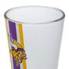 FOCO Minnesota Vikings NFL Team Stripe Pint Glass view 4