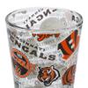 FOCO Cincinnati Bengals NFL Historic Print Pint Glass view 4
