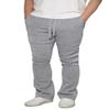 URBANJ Men's Flared Fleece Sweatpants Open Bottom Stacked Track Pants (US, Alpha, 3X-Large, Regular, Regular, 091_Flared Grey) view 1
