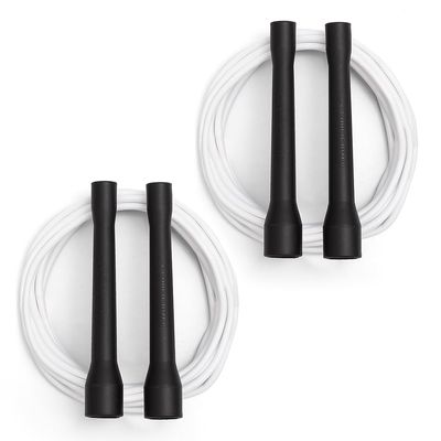 Buy Jump Ropes Short Handle Freestyle Jump Rope - Flexible Licorice Kids Jump Ropes - Tangle Free long skipping rope for Kids - Toddler Jump Rope for Schools, and Cardio Workout - Pack of 2 - White