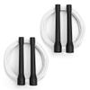 Buy Jump Ropes Short Handle Freestyle Jump Rope - Flexible Licorice Kids Jump Ropes - Tangle Free long skipping rope for Kids - Toddler Jump Rope for Schools, and Cardio Workout - Pack of 2 - White view 1