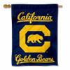 College Flags & Banners Co. Cal Berkeley Golden Bears Wordmark Double Sided House Banner Flag view 1