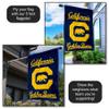 College Flags & Banners Co. Cal Berkeley Golden Bears Wordmark Double Sided House Banner Flag view 4
