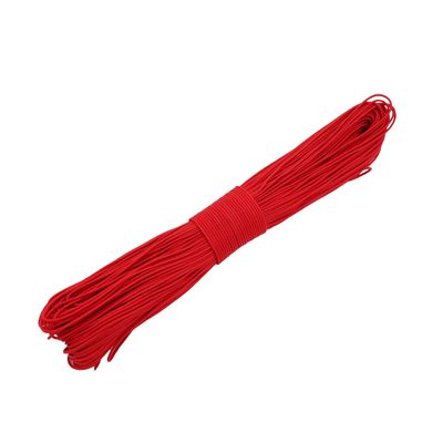 Nylon Parachute Cord 300 feet (100m) 2 mm Micro Cord 3 Strand Core Mil Spec Type I Multi-Function Paracord for Camping Braided Bracelets (Red)