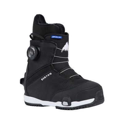 Burton Kids' Grom Step On Snowboard Boots, Black, 13C