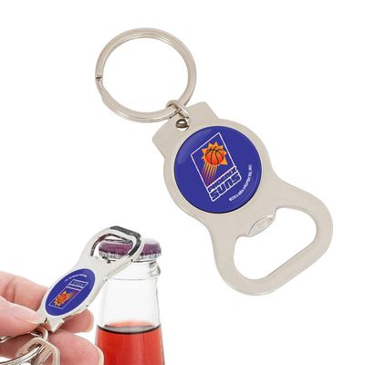 Desert Cactus Phoenix Suns Silver Bottle Opener Key Holder  Official National Basketball League for Car Keys, Backpack  NBA Gift (Silver Bottle VIntage - B)
