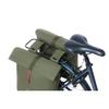 Basil City Double Bag - Rear Pannier Rack Panniers - Easy Attachment - 32L - Green view 3