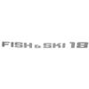Lowe Boat Decal 2354063 | 18 Fish and Ski 20 1/2 Inch Metallic Silver view 2