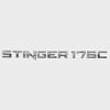 Lowe Boat Decal 2295778 | Stinger 175C 31 1/4 x 2 Inch Gray Black view 1