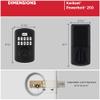 Kwikset 9250TRS-514S Transitional Powerbolt 2 Electronic SmartCode Deadbolt SmartKey with RCAL Latch and RCS Strike Matte Black Finish view 2