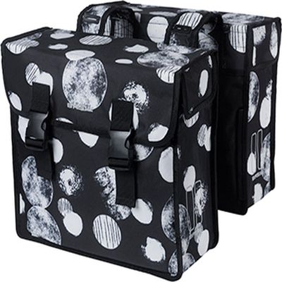 Basil Mara XL Sphere Bicycle Double Bag, 35L, Black/Grey, Gray, 35L, Casual, Gray, 35l, Casual