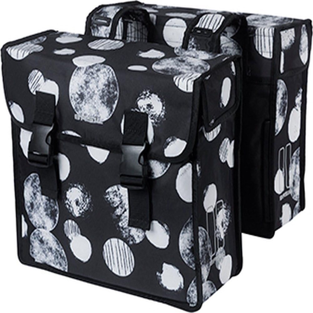 Basil Mara XL Sphere Bicycle Double Bag, 35L, Black/Grey, Gray, 35L, Casual, Gray, 35l, Casual