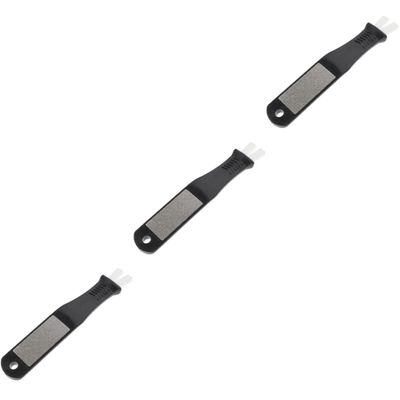 Sosoport 3pcs Portable Ice Skate Sharpener Tool Professional Grindstone for Hockey and Figure Skates Easy to Use and Carry Includes User Manual and Practice Block