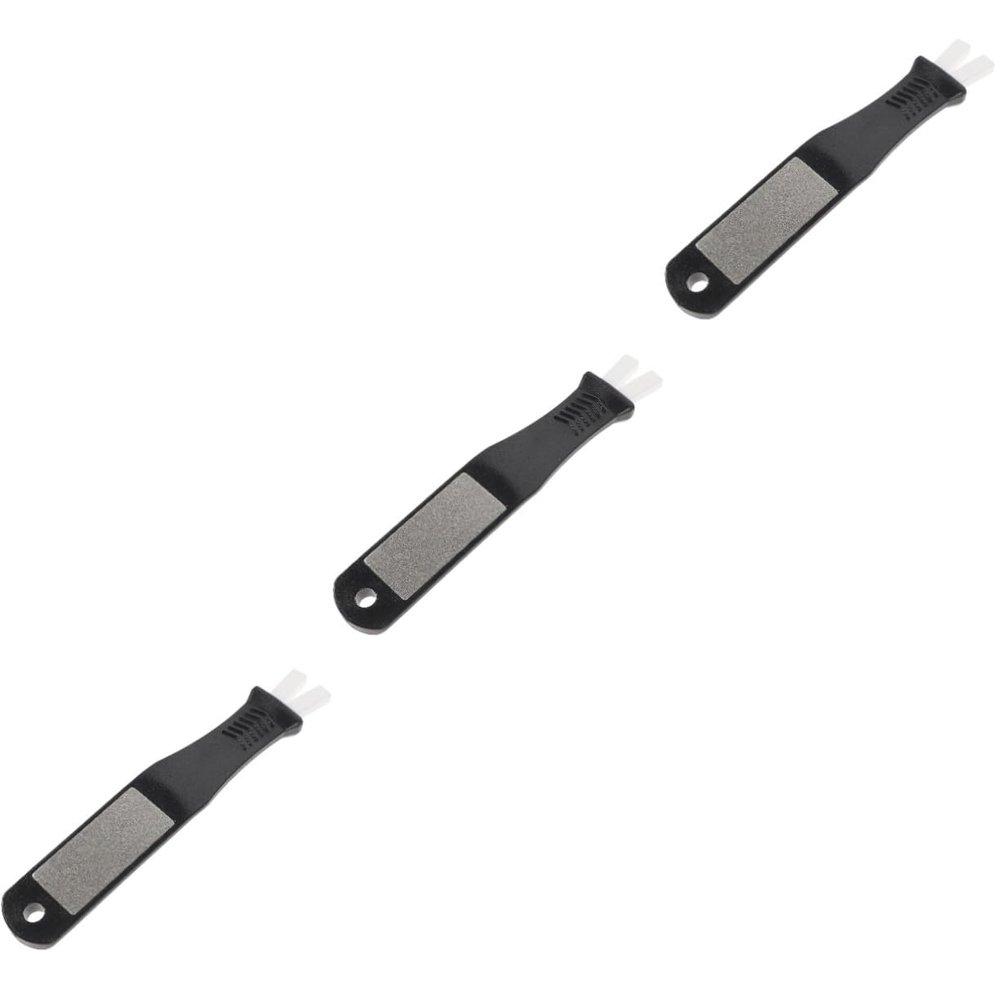 Sosoport 3pcs Portable Ice Skate Sharpener Tool Professional Grindstone for Hockey and Figure Skates Easy to Use and Carry Includes User Manual and Practice Block