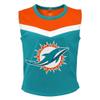 Outerstuff Girls Toddler Aqua Miami Dolphins Spirit Cheer Two-Piece Cheerleader Set with Bloomers view 2