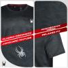 Spyder pyder Mens Active Shirts - Quick Dry Athletic Short Sleeve Mens Gym Workout Shirts - Crewneck Shirt for Men, Size Small, Blazing Black view 2