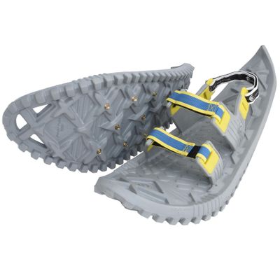 Crescent Moon Snowshoes Eco Eva Ultralight 22" Foam Snowshoes for Men & Women | Hiking & Running Insulated Rocker Cloud Deck with Hook & Loop Binding & Durable Ice Spikes