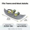 Crescent Moon Snowshoes Eco Eva  Ultralight 22" Foam Snowshoes for Men & Women | Hiking & Running Insulated Rocker Cloud Deck with Hook & Loop Binding & Durable Ice Spikes view 4