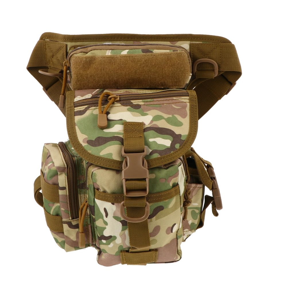 Kisangel 1pc Outdoor Oxford Fabric Leg Bag Thigh Pack for Camping Hiking Fishing and Motorcycling Outdoor Pouch Performance Materials