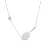 PickleBelle Lovematch Tennis Racket and Ball Necklace - Rhodium Plated Over 925 Sterling Silver | Gift for Her, Present For Birthday, Valentine's day, Wedding Anniversary and Christmas Gifts for Tennis Lovers view 1