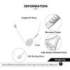 PickleBelle Lovematch Tennis Racket and Ball Necklace - Rhodium Plated Over 925 Sterling Silver | Gift for Her, Present For Birthday, Valentine's day, Wedding Anniversary and Christmas Gifts for Tennis Lovers view 2