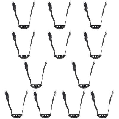 INOOMP 12pcs Adjustable Helmet Chin Strap for Hard Hats -wear Design Fit Easy Installation Comfortable for Safety Construction Use and Flexible Strap