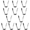 INOOMP 12pcs Adjustable Helmet Chin Strap for Hard Hats -wear Design Fit Easy Installation Comfortable for Safety Construction Use and Flexible Strap