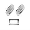 3" LED Oblong Courtesy Light Marine Boat Deck Transom Stern Light for Yacht Pontoon Fishing Boat Kayak Sailboat, Sealed Boat Cabin Lights, 12V, Clear Lens, Surface Mount view 1