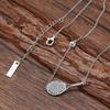 PickleBelle Lovematch Tennis Racket and Ball Necklace with Crystals - Rhodium Plated Over 925 Sterling Silver | Gift for Her, Present For Birthday, Valentine's day, Wedding Anniversary and Christmas Gifts for Tennis Lovers view 4